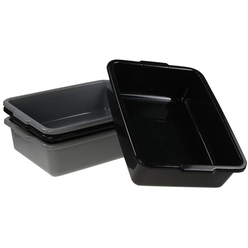 Kekow 4-Pack 8 L Commercial Box Tub, Small Plastic Bus Box - Image 1
